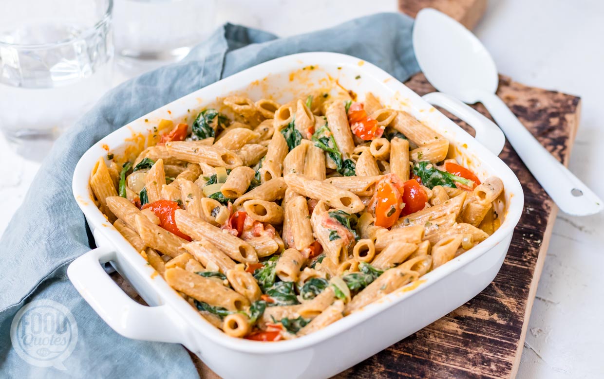 Pasta met boursin en cherry tomaten