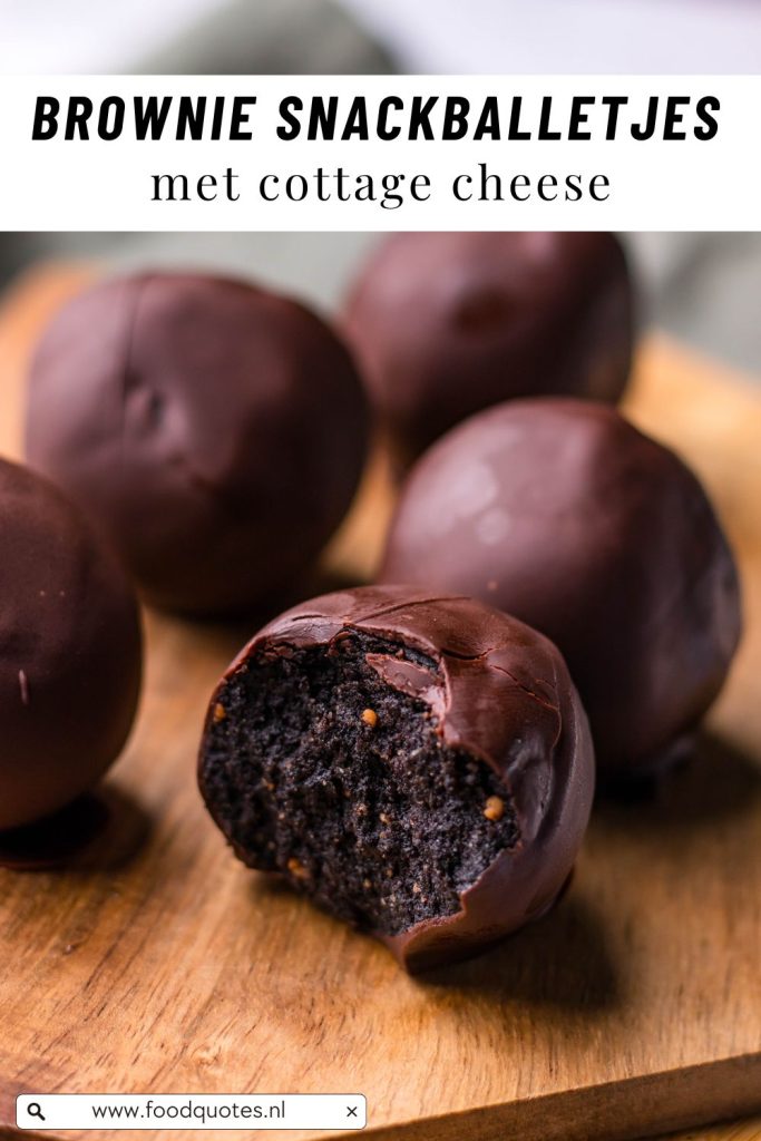 Brownie cottage-cheese balletjes